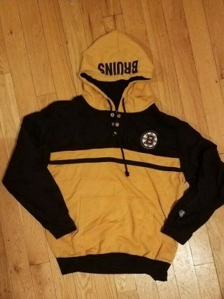 Old Time Hockey Boston Bruins Sweatshirt Hoodie With Pickets Xl Extra Large Oth
