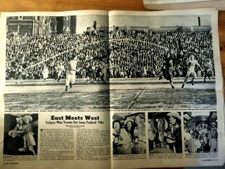 1949 Article With Photos Cfl Canadian Football League Grey Cup Toronto Calgary