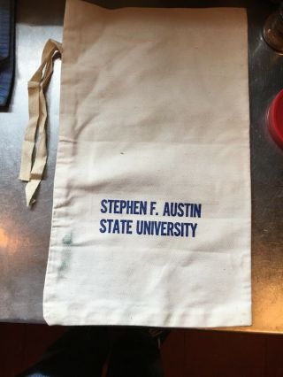 Stephen F.  Austin State University Vintage Canvas Geological Sample Bag