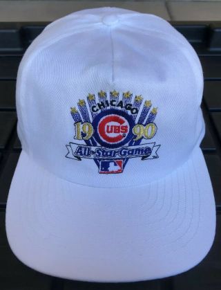 Vintage 90s 1990 Chicago Cubs All Star Game American Needle Snapback Hat Cap Mlb