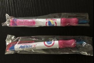 Two (2) Drug Rep Ambien Cr Collectible Chubby Pen Rare