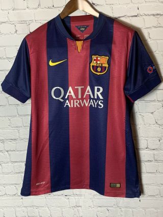Nike Neymar Jr 2014 Fc Barcelona Fcb Authentic Soccer Jersey Dri Fit Size Xl