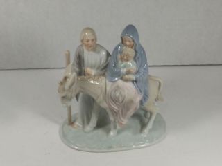 Life Of Christ Joseph,  Mary &baby Jesus On Donkey By Roman 