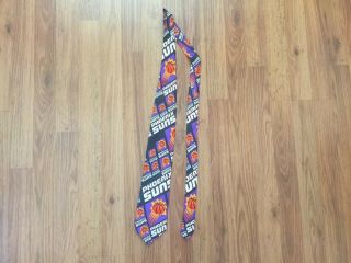Phoenix Suns Nba Basketball Vintage 1990s Rm Style Silk Necktie Tie