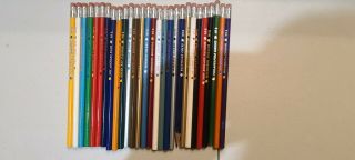 Vintage 1970s Complete Set Of 28 Nfl No.  2 Pencils All Teams Whole Set Rare