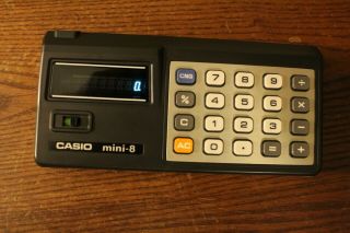 Vintage Casio Mini - 8 Calculator In Pouch
