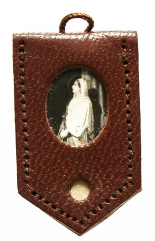 Antique Reliquary Pocket Pendant Saint Philomena Of Ars