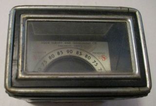 Vintage Aqua Survey & Instrument Co.  Magnetic Locator Dip Meter Compass