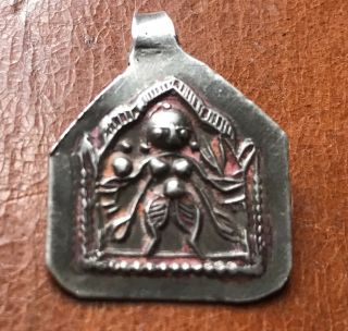 Vintage Tribal Silver Hindu God Lord Shiva Pendant Made Of Silver From India