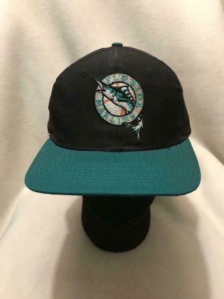 Vintage Florida Marlins Tei Snapback Hat Cap