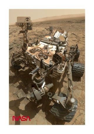 Nasa Curiosity Mars Rover A4 Photograph Picture Poster With Choice Of Frame