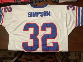 Oj Simpson Mitchell & Ness Throwback Buffalo Bills Football Jersey - Size 52
