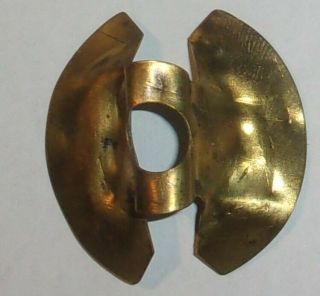Vintage Brass Felt Holder Spring Repair Parts Part Miners Carbide Lamp Justrite