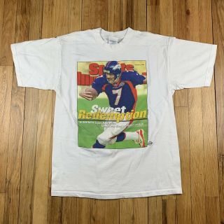 Vintage 1998 Denver Broncos John Elway T - Shirt Size Large 90s