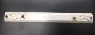 Charles Bruning Co.  Drafting Machine Scale Ruler Vard Inc.  Aluminum And Steel