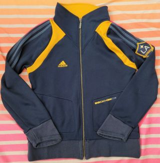Vintage Rare Los Angeles Galaxy David Beckham Jersey Jacket Womens Large Adidas