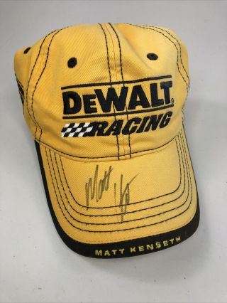 Team Caliber Matt Kenseth Dewalt Racing Hat Signed