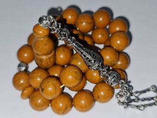 Natural Faturan Misbaha Tesbih Rosary Prayer Beads Islamic Tasbih