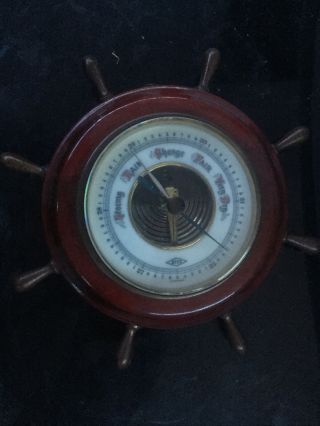 Barometer / Ships Wheel / Made In Germany