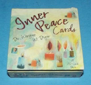 Inner Peace 62 Cards Dr.  Wayne W.  Dryer Affirmation Card Deck Hay House 2001