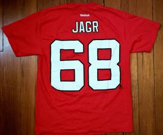 Official Vintage Jaromir Jagr Jersey Devils Shirt - Reebok 68 Nhl Red Medium