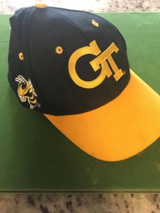Georgia Tech Gt Vintage Hat Cap,  7 1/4 Fit.  Yellow Jackets.  Embroidered