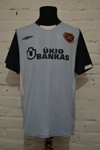 Fc Heart Of Midlothian Away Football Shirt 2009/2010 Soccer Jersey Trikot Mens L
