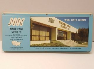 Vtg Magnet Wire Supply Viking Wire Co Data Chart Slide Rule Chatsworth Ca