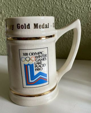 1980 Olympic Winter Games Lake Placid,  N.  Y.  - Hockey Gold Medal Mug/Stein 3