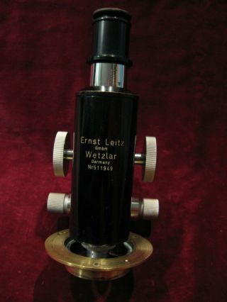 Vintage Ernst Leitz Gmbh Wetzlar Germany Nr511949 Microscope (no Chassis) Vgd