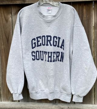 Vintage Georgia Southern University Crewneck Sweatshirt Size Large Soffe