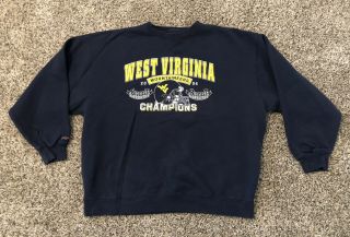 Vintage West Virginia University Wvu Mountaineers Crewneck Sweatshirt Size Xl