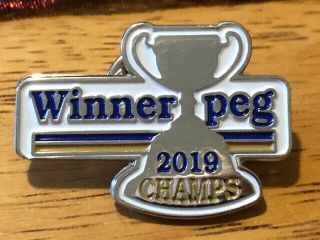 Cfl Pin Winnipeg Blue Bombers Grey Cup Champions 2019 Winnerpeg 2019 Champs