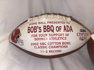 OU Oklahoma Sooners 2 Donor Trophy Game Ball Footballs 2