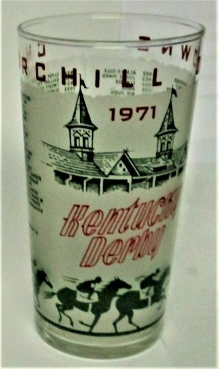 1971 Official Kentucky Derby Glass -