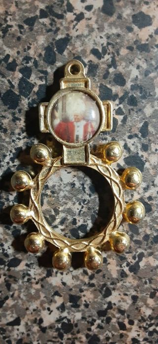 Pope John Paul Ll Rosary Ring.  Rare Collectible.  Pope Benedict Religious.