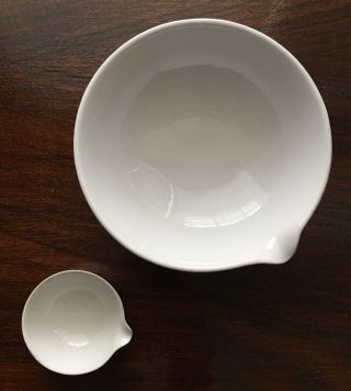(2) Coors Porcelain Evaporating Lab Bowls Dish Immaculate