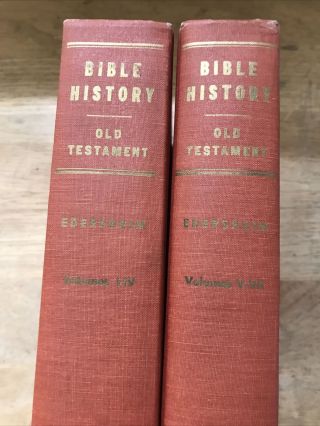 Bible History Of The Old Testament By Alfred Edersheim