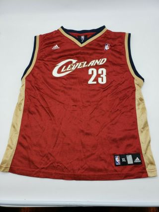 Nba Adidas Basketball Jersey Cleveland Cavaliers Lebron James 23 Size Xl E5