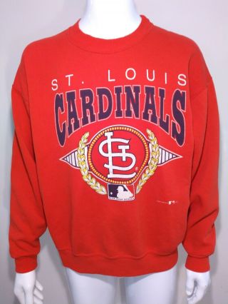 St Louis Cardinals Vintage 1993 Sweatshirt Xl Red Hanes Activewear Mlb Pennant