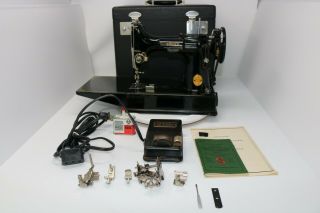 Vintage 1948 Sewing Machine Singer Featherweight 221 - 1 In