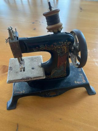 Vintage Antique Miniature Sewing Machine Casige Made In Germany