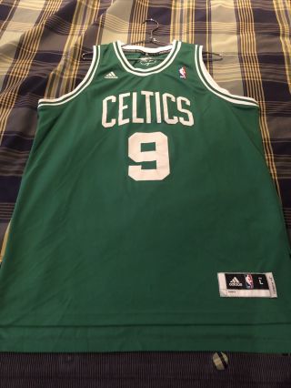 Rajon Rondo Boston Celtics Green Adidas Swingman Jersey Large