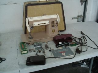 1957 Singer 301a Slant Needle Sewing Machine Serial Nb172127 Ex.  Like Cond