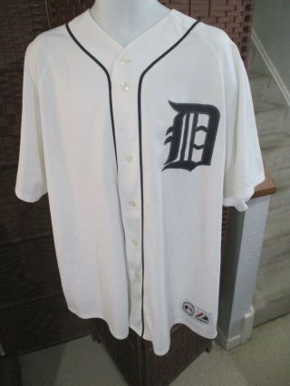Majestic Ivan Pudge Rodriguez Detroit Tigers Baseball Jersey Size Xxl Sewn