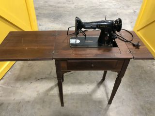 Singer 201 - 2 Sewing Machine Head Vintage With Table