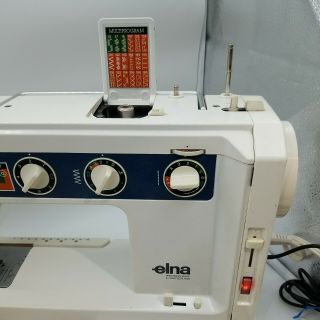 ELNA AIR ELECTRONIC SU Sewing Machine w/ Accessories 3