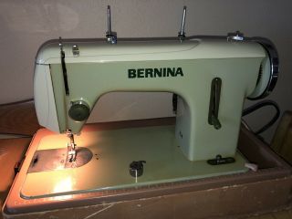 Vintage Bernina Straight Stitch Sewing Machine Model 614 Retro Green 2