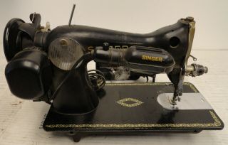 Singer Centennial Sewing Machine S/n Aj972576 W/ Foot Pedal (4f4.  31.  Jk)