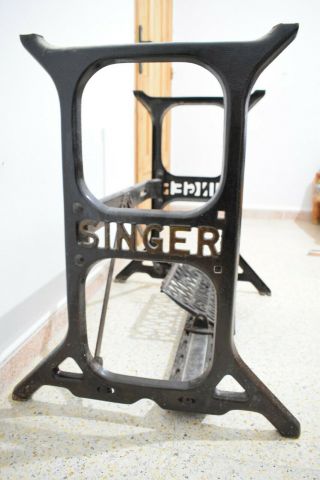 Sewing Machine Singer Table Industrial Antique Old Rare 1910 